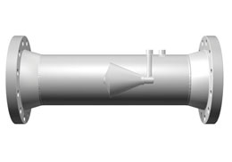 Cut-away side view of V-Cone flow meter