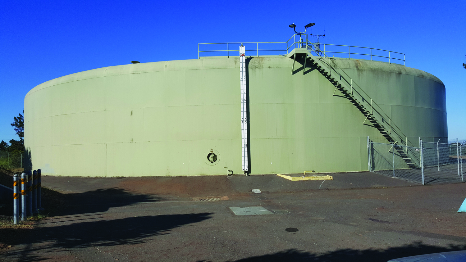 4.5 Million Gallon Tank at 750-Foot Elevation