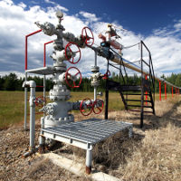 Natural Gas flowmeter in a pipeline