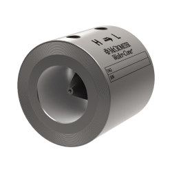 Wafer-Cone: An isometric view of a stainless-steel flow meter.