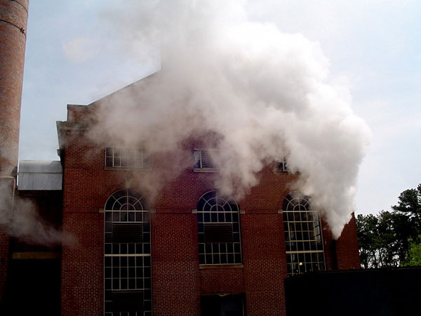 Three hidden traps of low flow cutoff example of a building with steam escaping