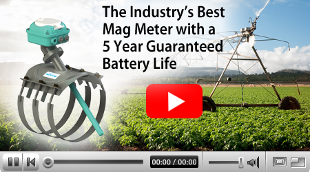 Watch the video below to learn more about McCrometer's Mc Mag3000, battery operated mag meter with a 5 year Guaranteed Battery Life.
