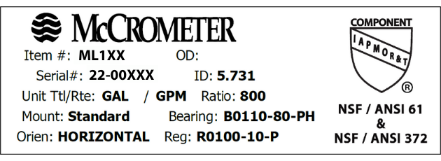 McCrometer, Inc. Announces NSF-61 and NSF-372 Certification for McPropeller Flow Meter